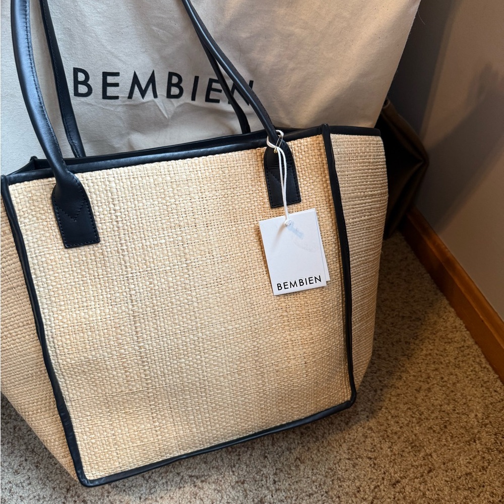 Bembien Rosa Tote - Tan and Black Women's Tote Bag